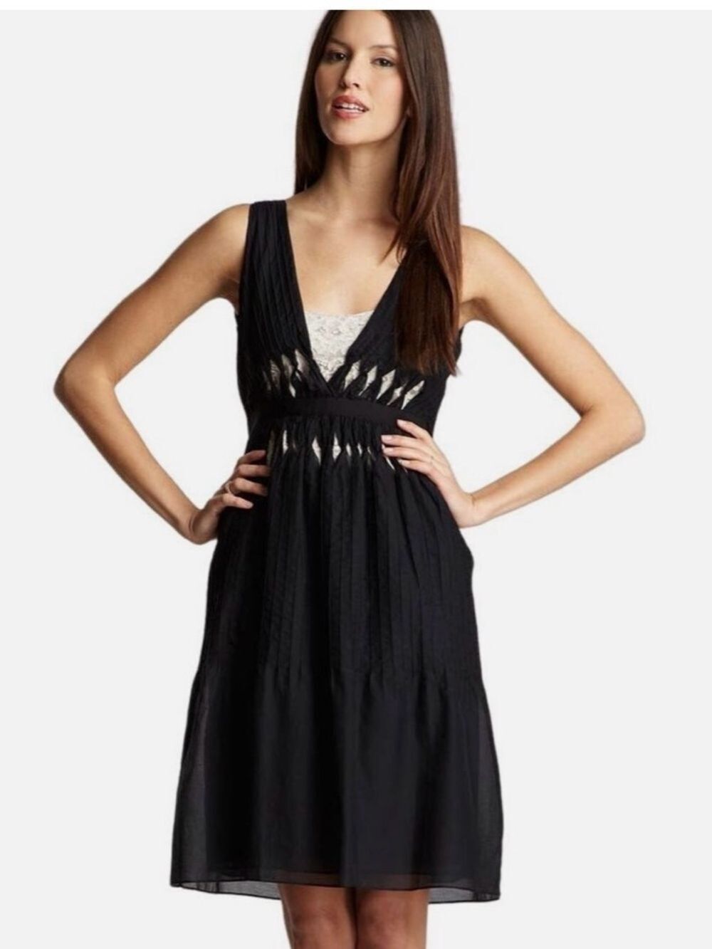 Ellie Tahari Dress Cotton/Silk Dress, Sz 4